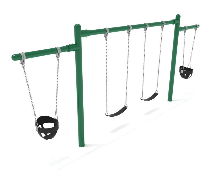 Playground Equipment 7/8 feet high Elite Cantilever Swing - 1 Bay 2 Cantilevers (PSW120X) - SchoolOutlet