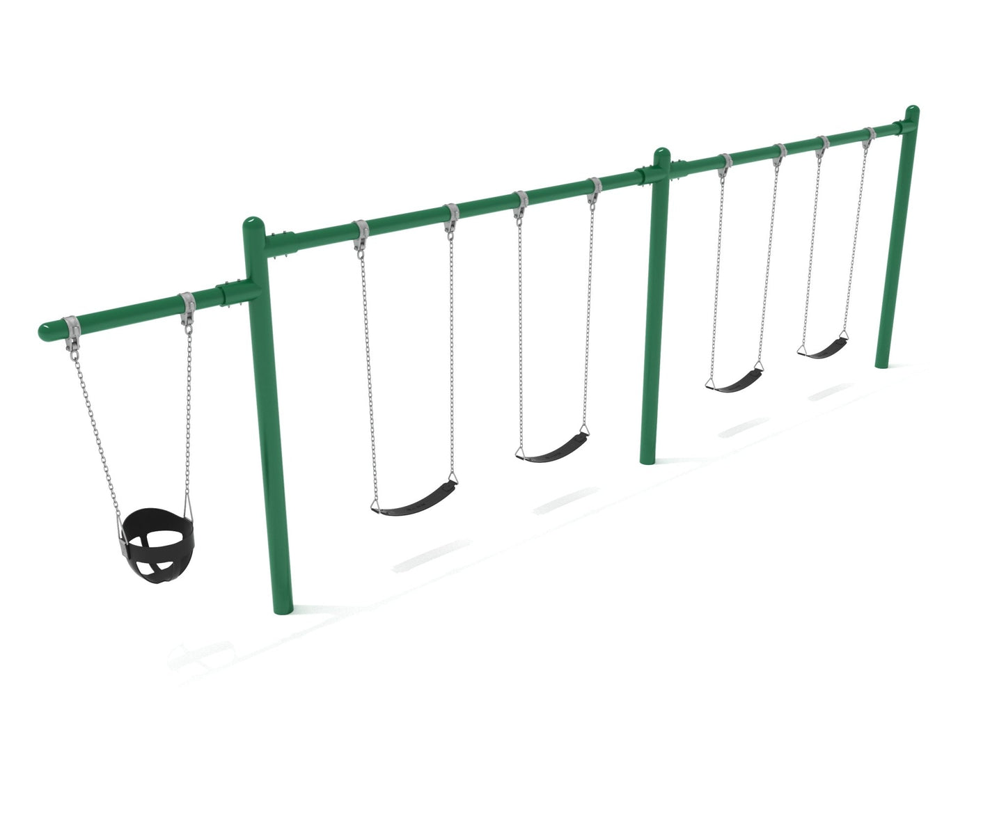 Playground Equipment 7/8 feet high Elite Cantilever Swing - 2 Bays 1 Cantilever (PSW210X) - SchoolOutlet