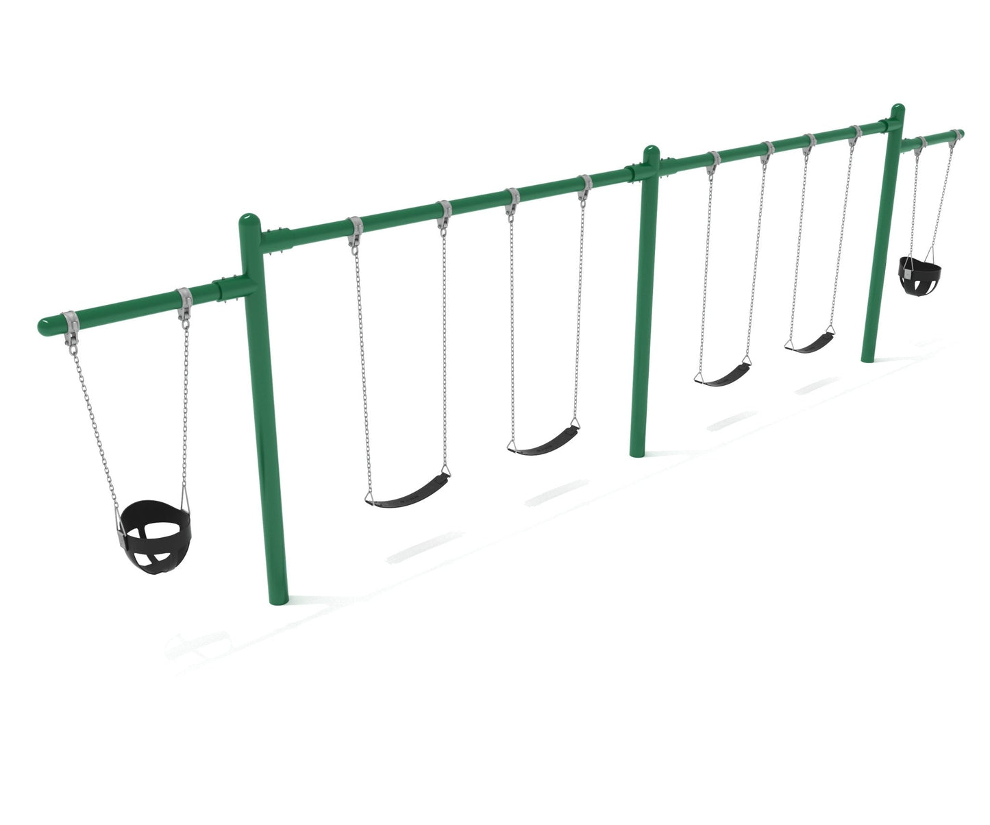 Playground Equipment 7/8 feet high Elite Cantilever Swing - 2 Bays 2 Cantilevers (PSW220X) - SchoolOutlet