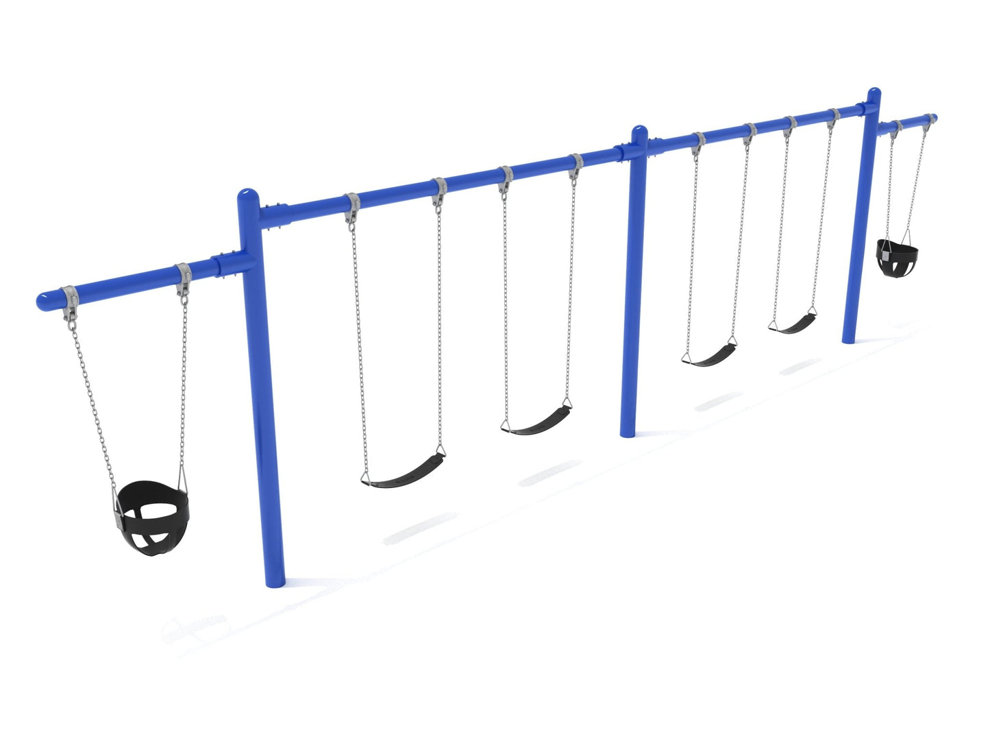 Playground Equipment 7/8 feet high Elite Cantilever Swing - 2 Bays 2 Cantilevers (PSW220X) - SchoolOutlet