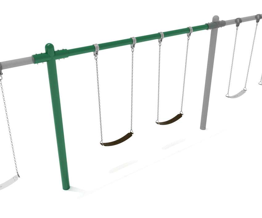 Playground Equipment 8 feet high Elite Single Post Swing - Add a Bay (PSWSPADDX) - SchoolOutlet
