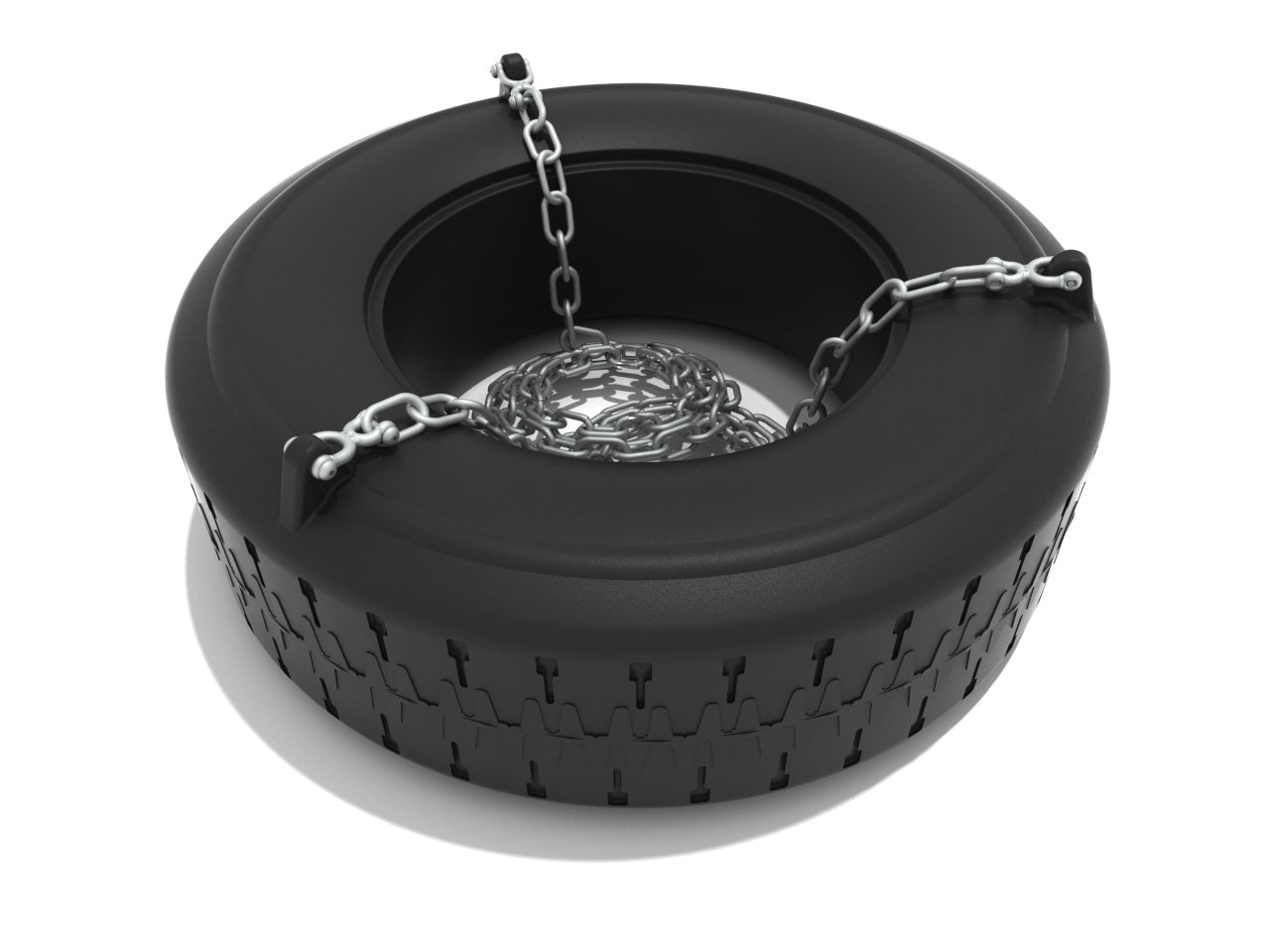 Playground Equipment 1 Seat Elite Tire Package with Seat, Chain, Clevis Connectors and Tool (PSWTIRX) - SchoolOutlet