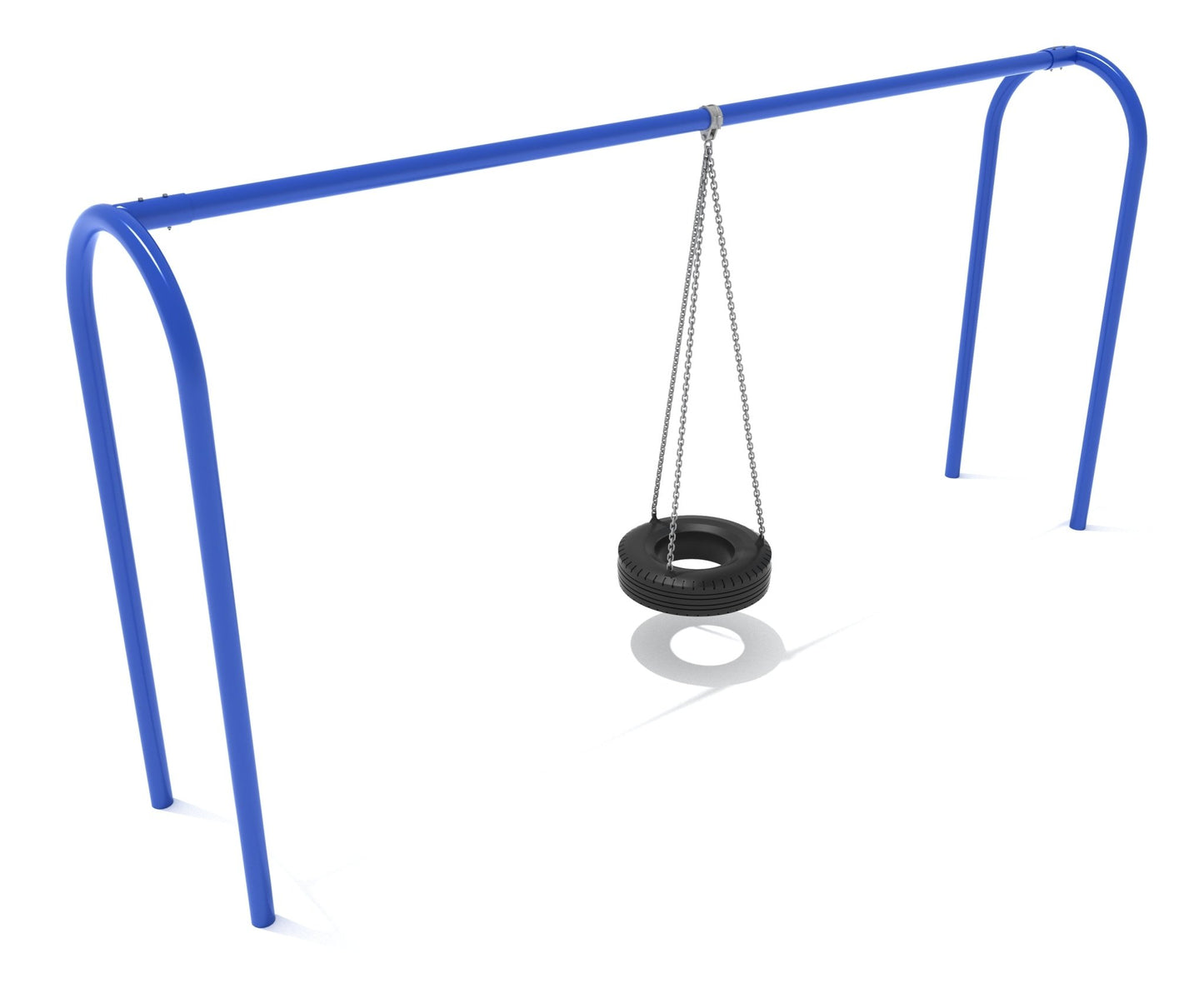 Playground Equipment 8 feet high Elite Arch Post Tire Swing (PSWTIRX) - SchoolOutlet
