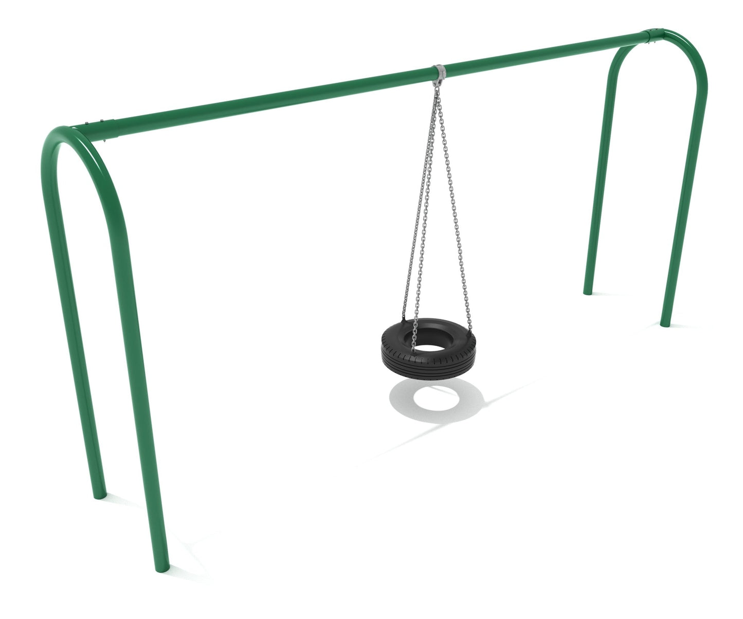 Playground Equipment 8 feet high Elite Arch Post Tire Swing (PSWTIRX) - SchoolOutlet