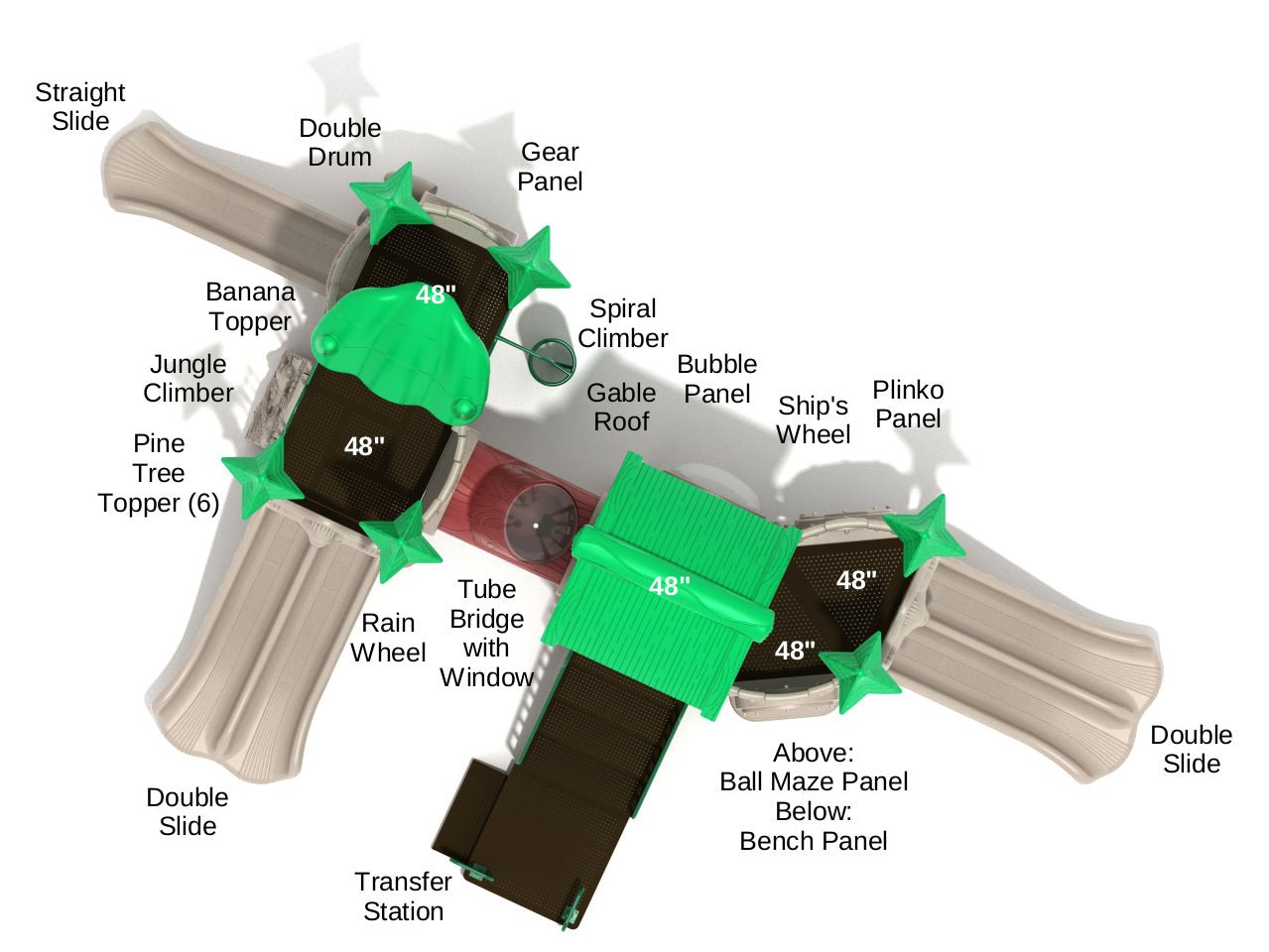 Playground Equipment Turbo Turtle (PTH039) - SchoolOutlet