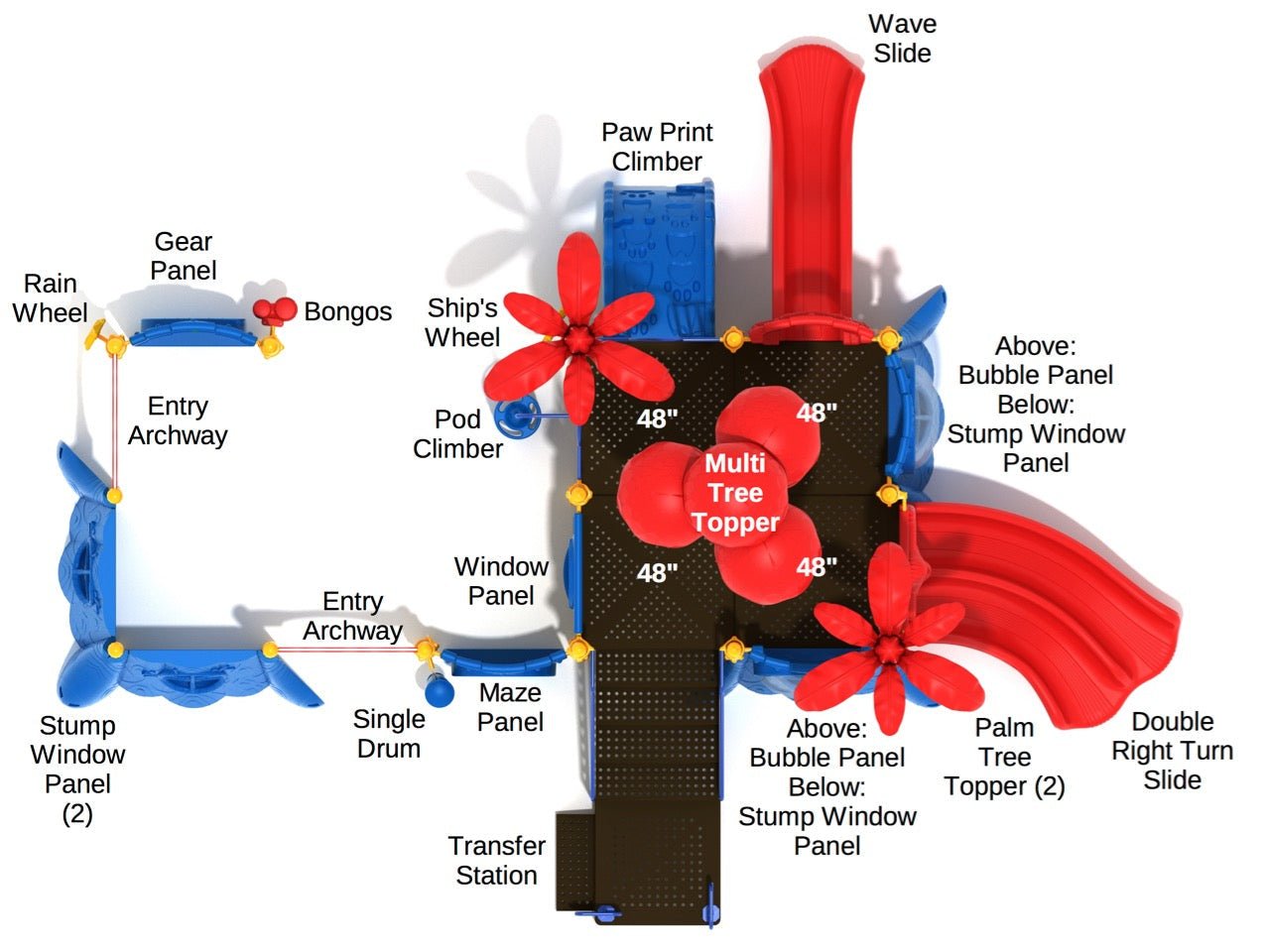 Playground Equipment Brown Bear (PTH045) - SchoolOutlet