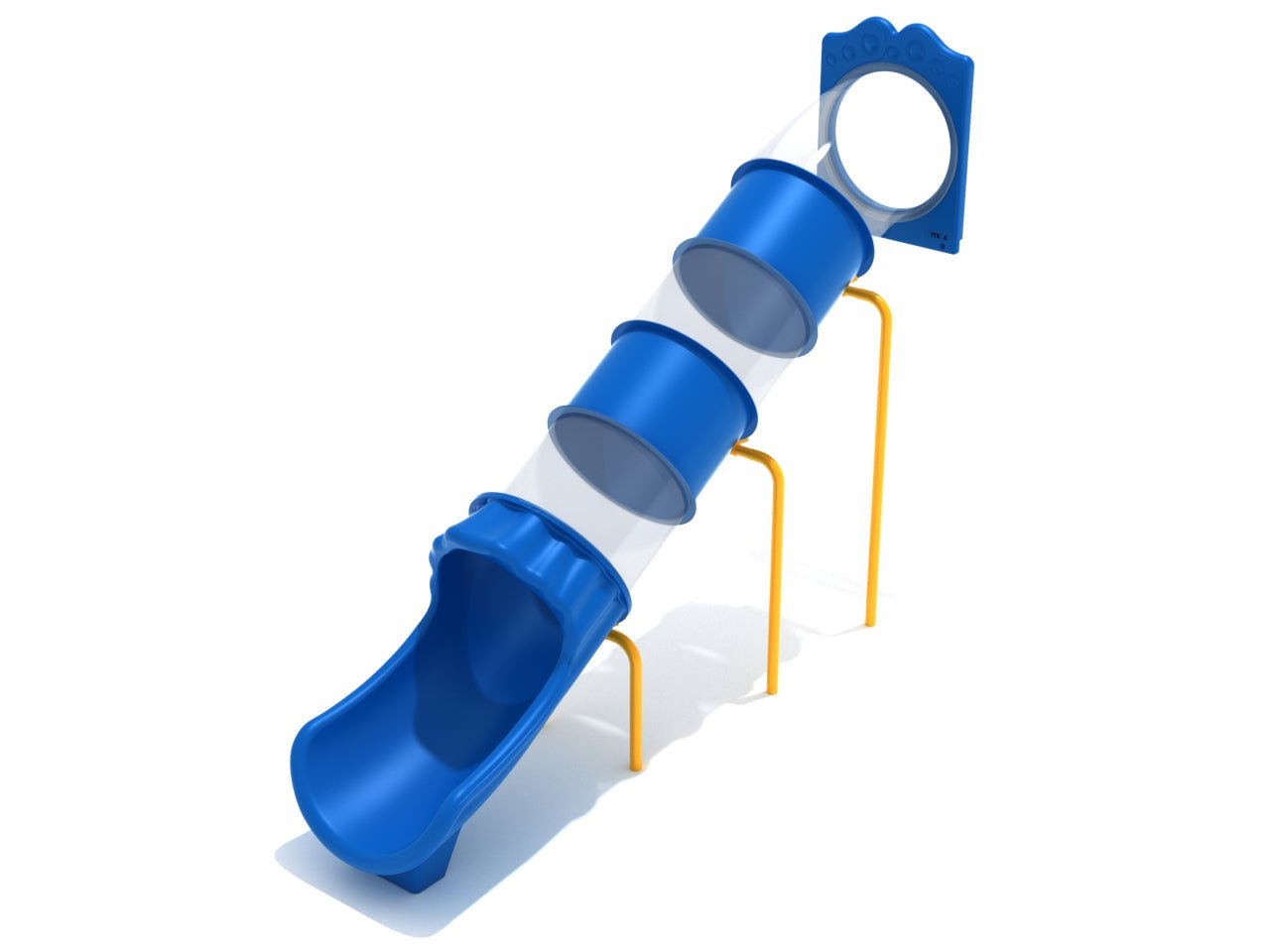 Playground Equipment 7 Foot Straight Tube Slide - Slide and Mounts Only (PTS007) - SchoolOutlet