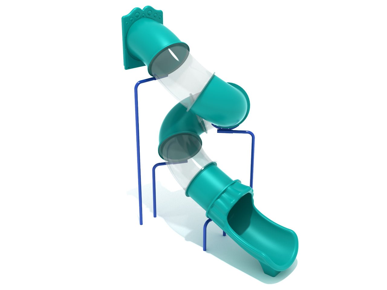 Playground Equipment 11 - Foot Spiral Tube Slide, Slide and Mounts Only (PTS011) - SchoolOutlet