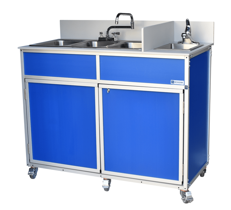 Portable Three 10" Deep Basins PLUS handwashing sink (NS - 004) - SchoolOutlet