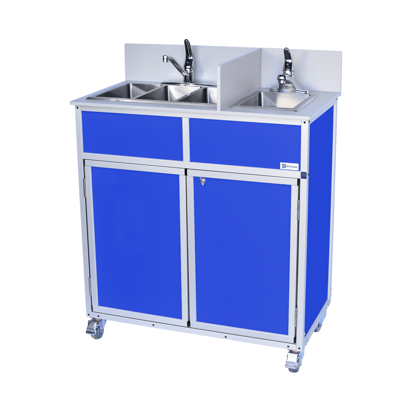 Portable Compact Three Concession Basins PLUS handwashing sink (NS - 004S) - SchoolOutlet