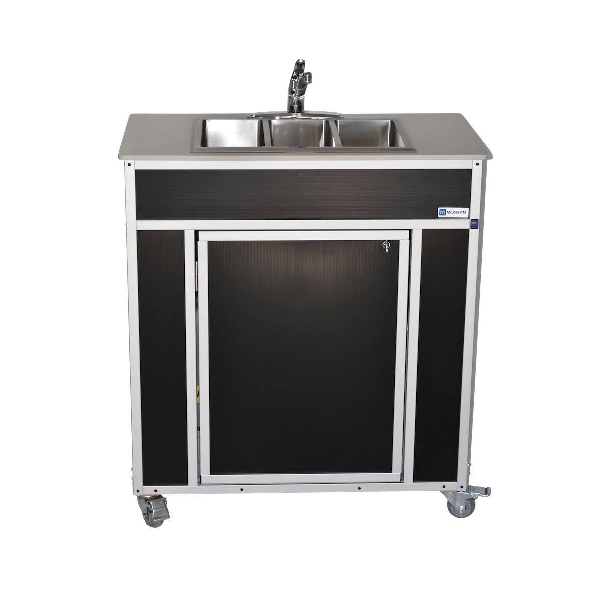 Portable NSF Certified Three Basin Sink (NS - 009T) - SchoolOutlet