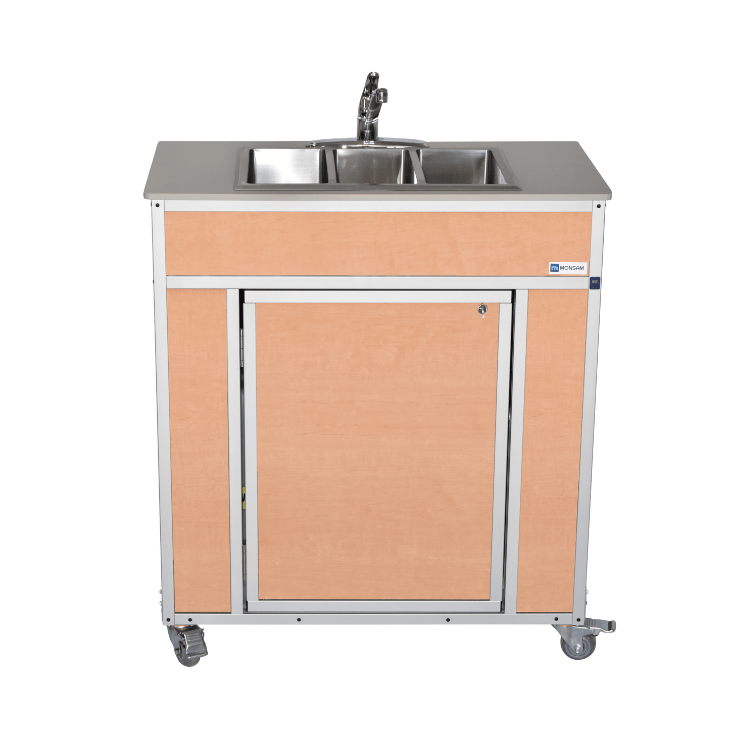 Portable NSF Certified Three Basin Sink (NS - 009T) - SchoolOutlet