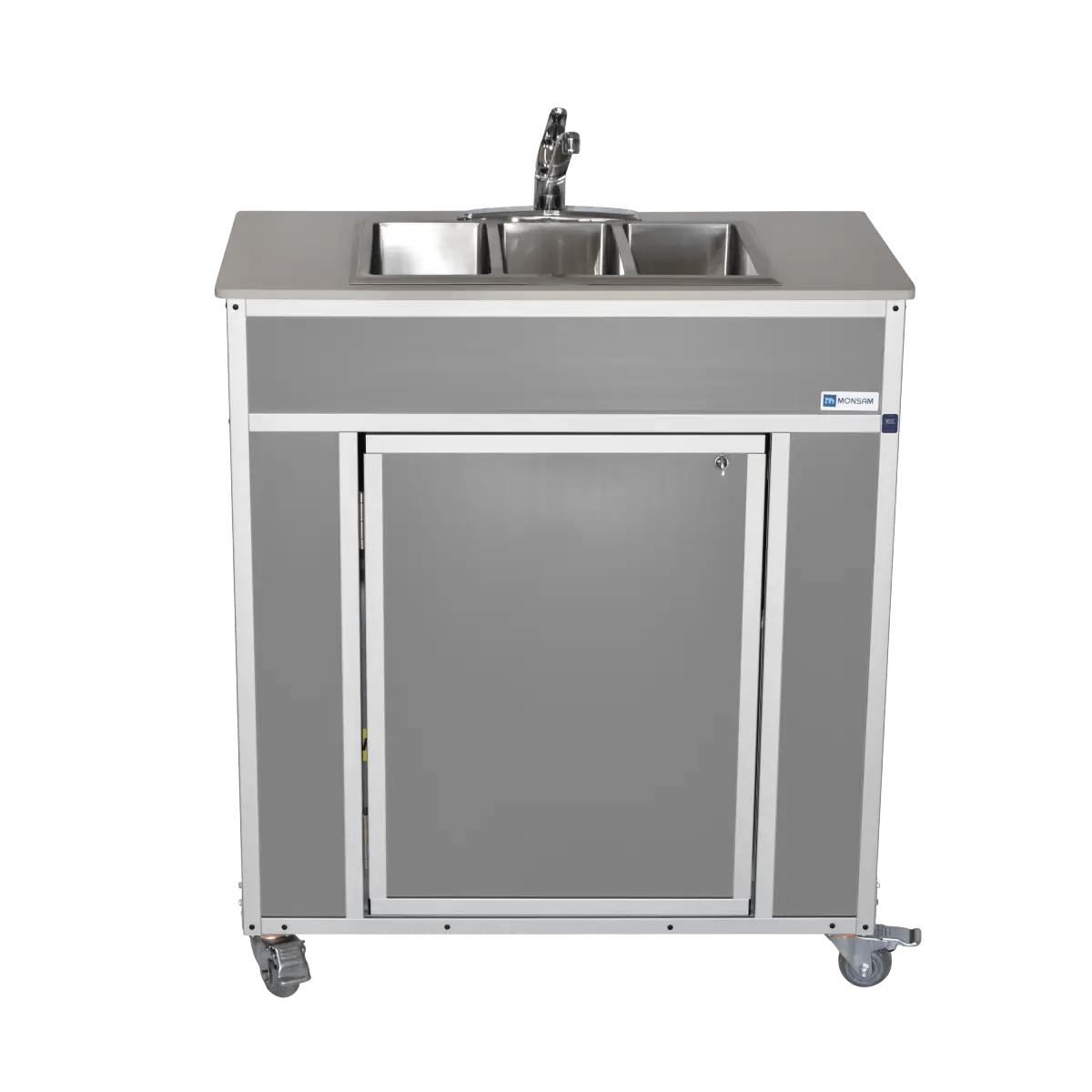 Portable NSF Certified Three Basin Sink (NS - 009T) - SchoolOutlet