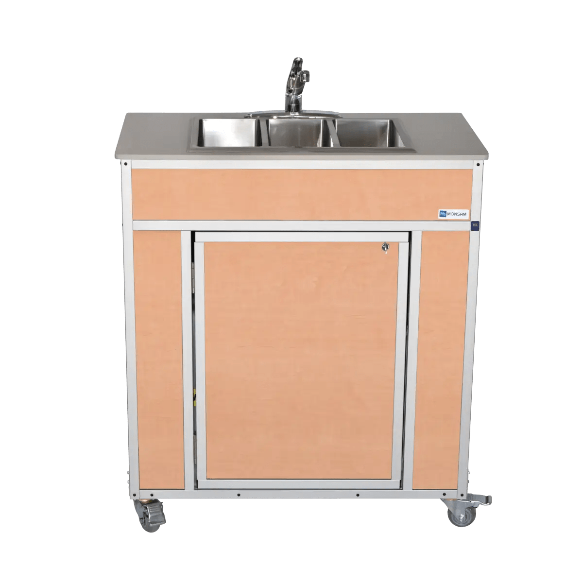Portable NSF Certified Three Basin Sink (NS - 009T) - SchoolOutlet