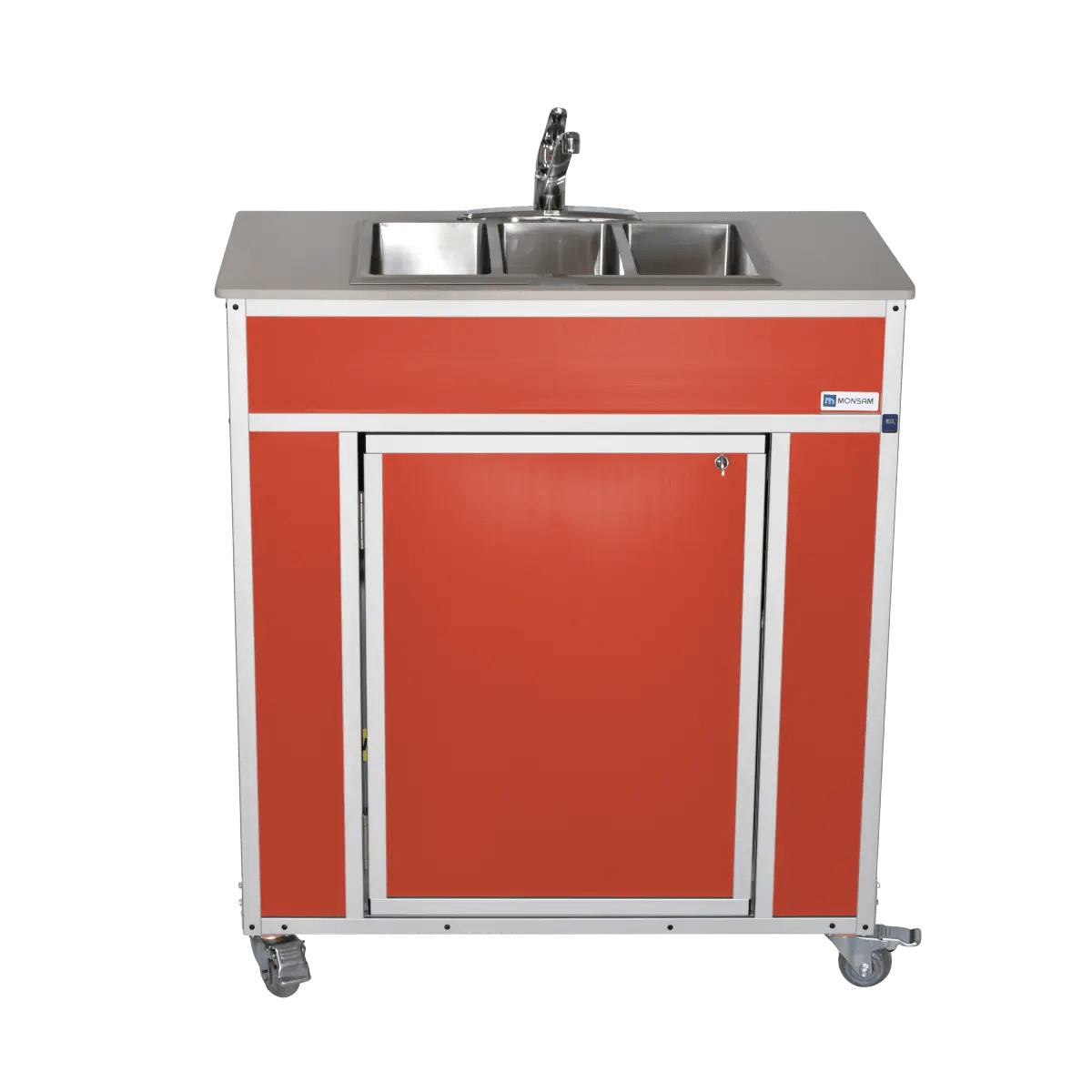 Portable NSF Certified Three Basin Sink (NS - 009T) - SchoolOutlet