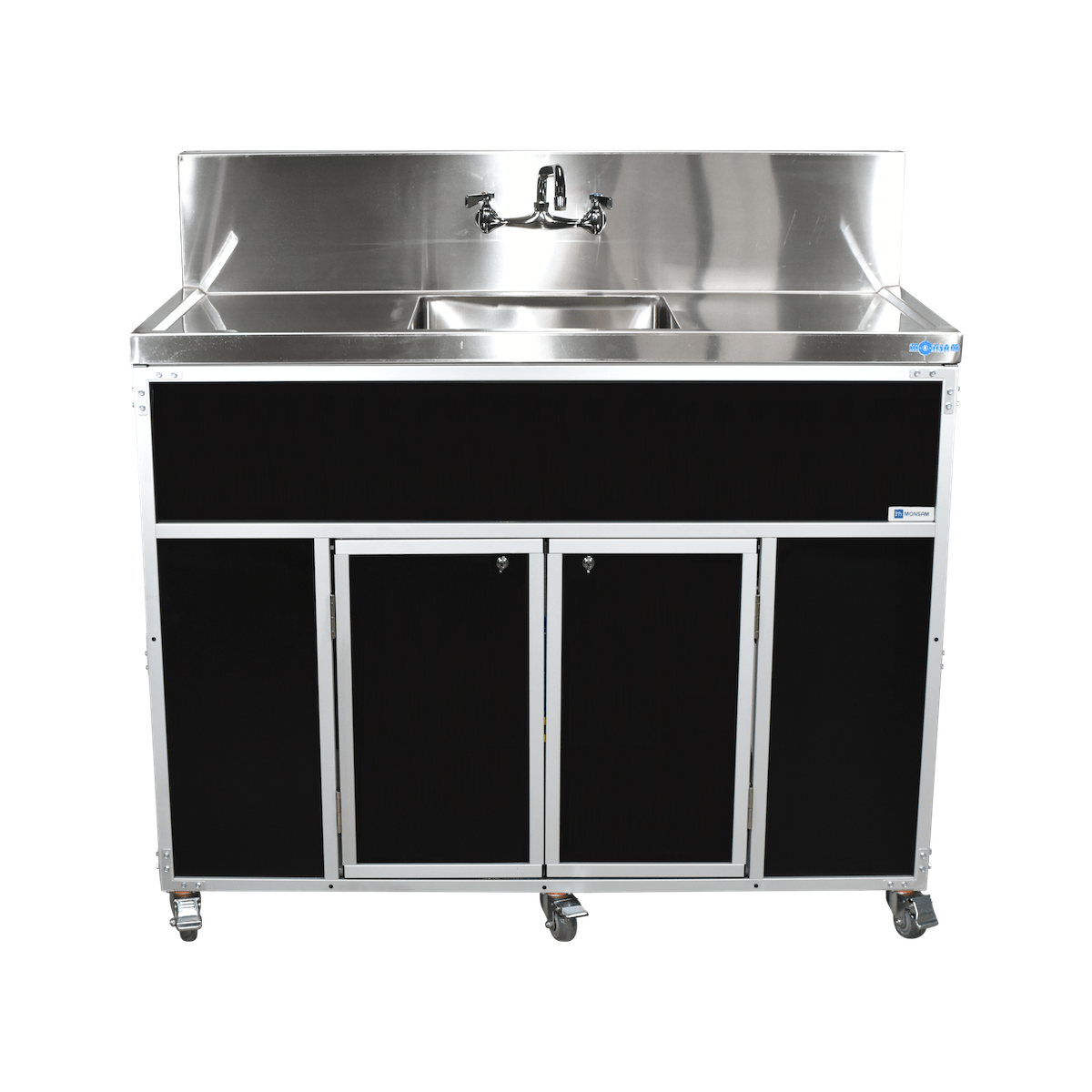 Commercial Single 12" Deep Basin w/Two Drainboards (PSE - 2001LA) - SchoolOutlet