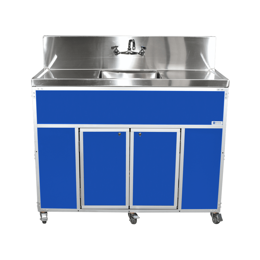 Commercial Single 12" Deep Basin w/Two Drainboards (PSE - 2001LA) - SchoolOutlet