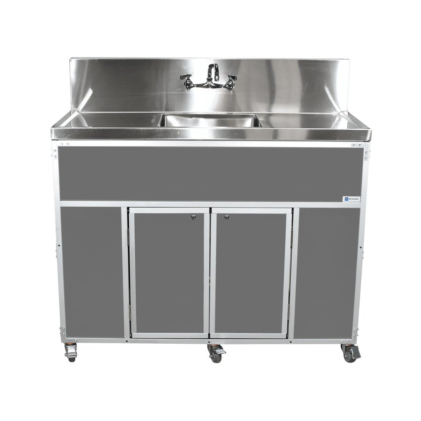 Commercial Single 12" Deep Basin w/Two Drainboards (PSE - 2001LA) - SchoolOutlet