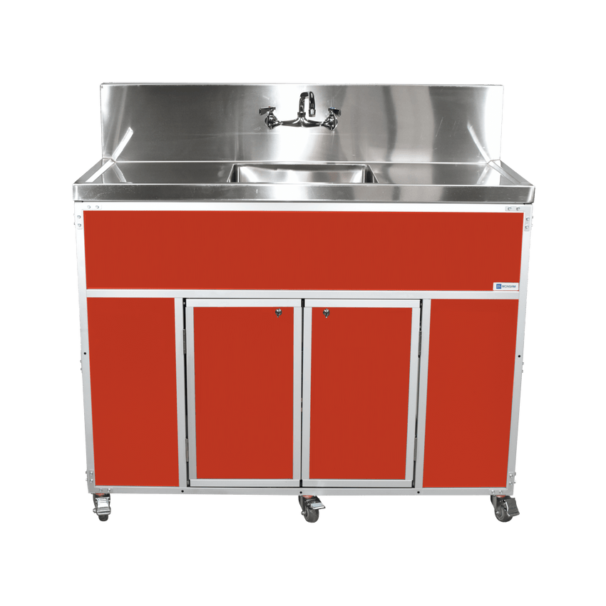 Commercial Single 12" Deep Basin w/Two Drainboards (PSE - 2001LA) - SchoolOutlet