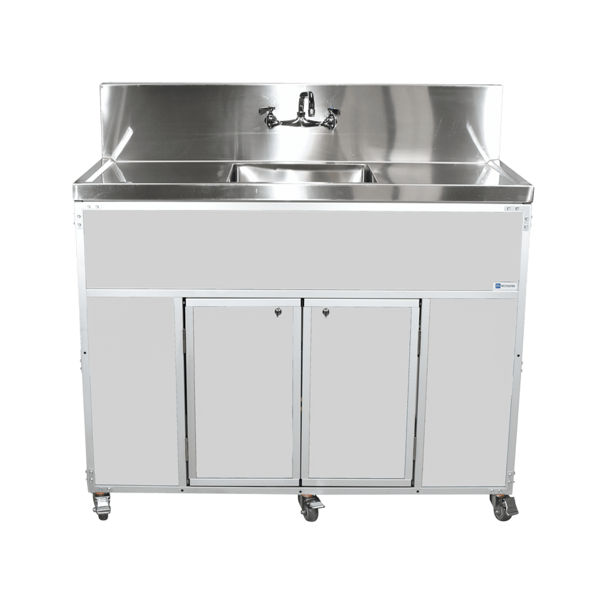 Commercial Single 12" Deep Basin w/Two Drainboards (PSE - 2001LA) - SchoolOutlet