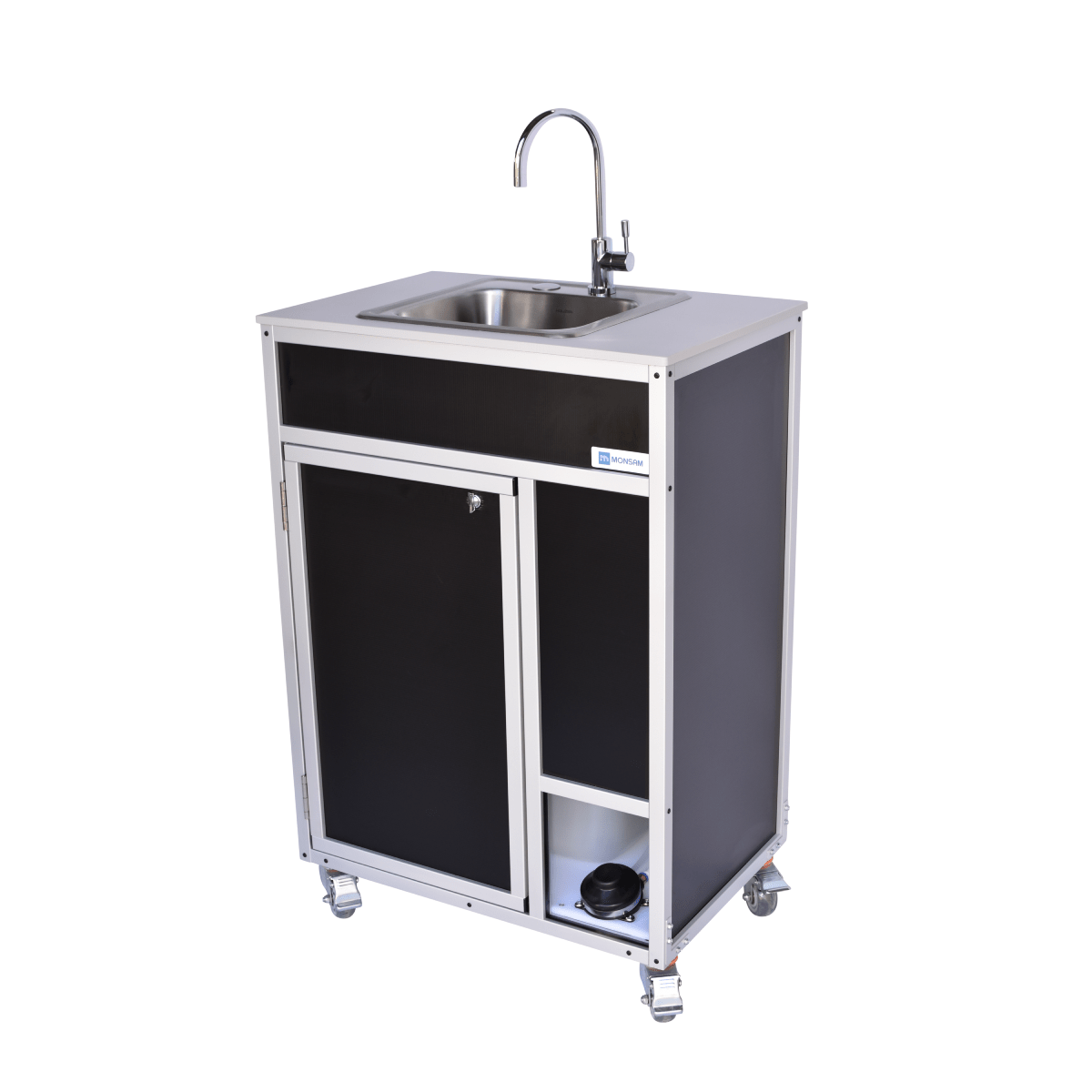 Foot Pump Portable Sink with ALUMINUM FRAME - COLD WATER ONLY (PSF - 101A) - SchoolOutlet