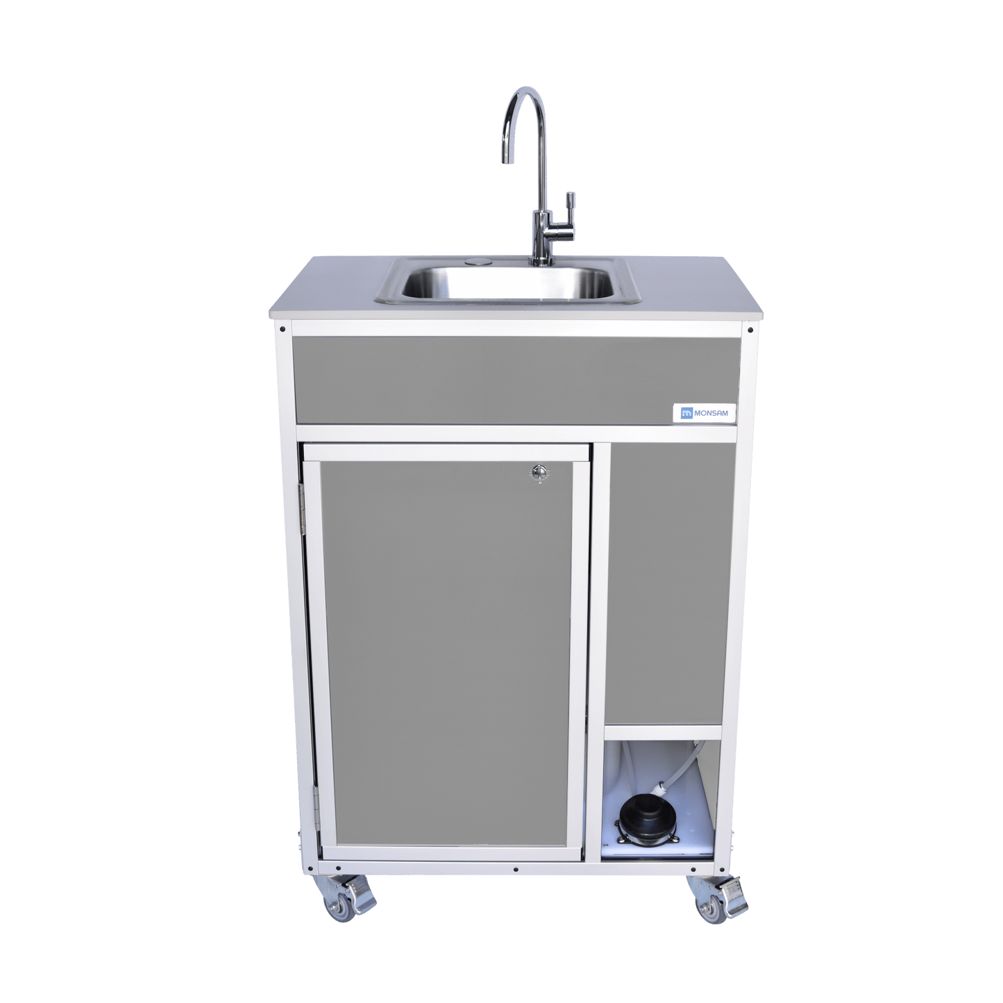 Foot Pump Portable Sink with ALUMINUM FRAME - COLD WATER ONLY (PSF - 101A) - SchoolOutlet