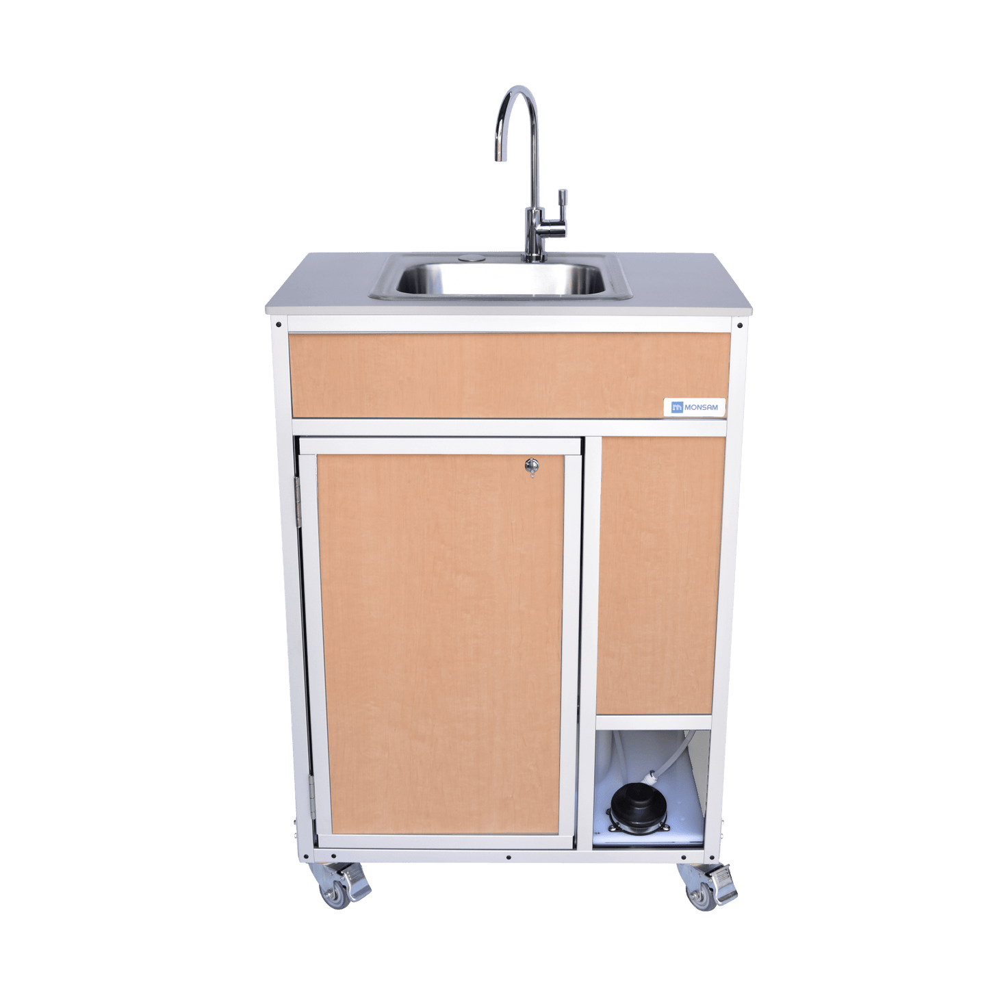 Foot Pump Portable Sink with ALUMINUM FRAME - COLD WATER ONLY (PSF - 101A) - SchoolOutlet
