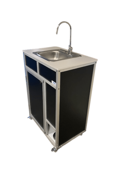 Foot Pump Portable Sink with ALUMINUM FRAME - COLD WATER ONLY (PSF - 101A) - SchoolOutlet