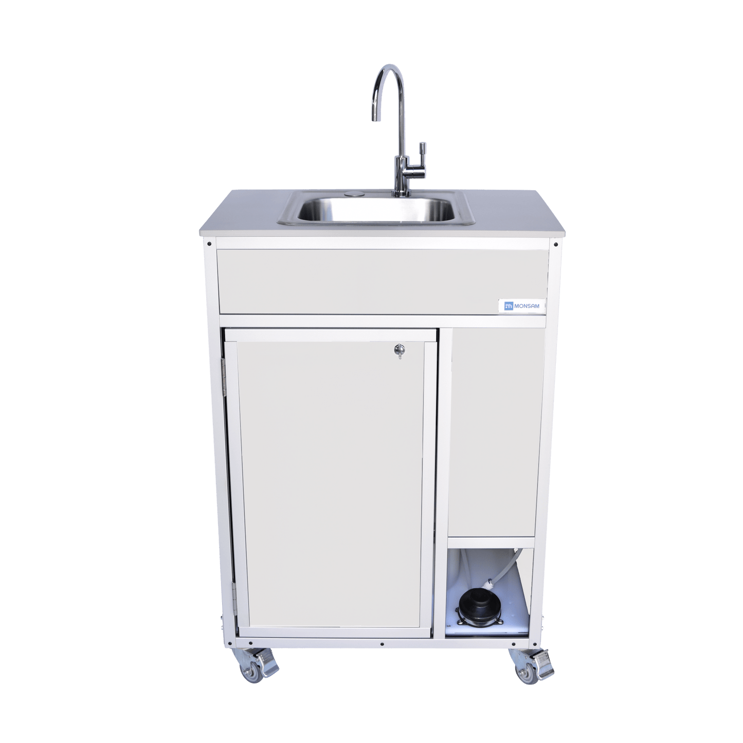 Foot Pump Portable Sink with ALUMINUM FRAME - COLD WATER ONLY (PSF - 101A) - SchoolOutlet
