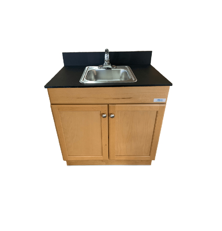 Self Contained Cabinet Single 6" Deep Basin Portable Sink (POR - PSW - 007M - M) - SchoolOutlet