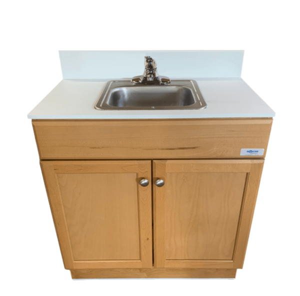 Self Contained Cabinet Single 6" Deep Basin Portable Sink (POR - PSW - 007M - M) - SchoolOutlet