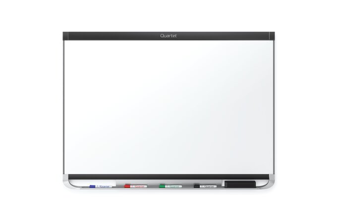 Quartet Prestige 2 Duramax Porcelain Magnetic Whiteboard Aluminum Frame - 96"W x 48"H (P558XP2) - SchoolOutlet