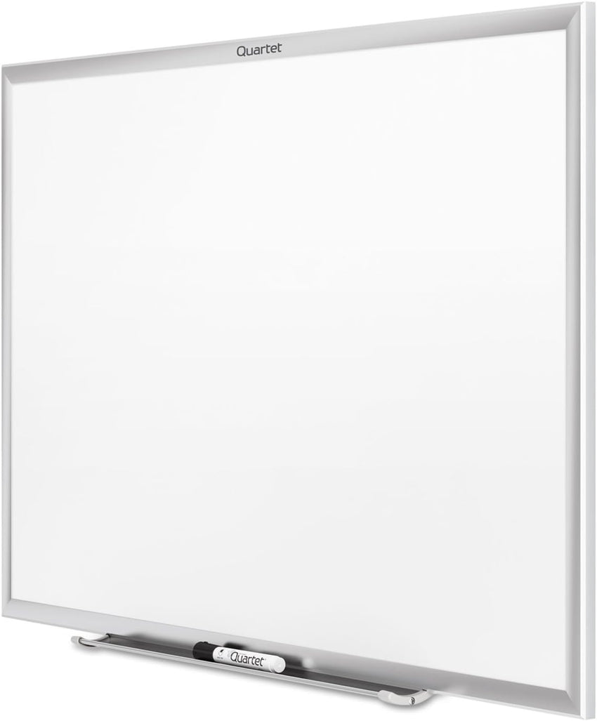 Quartet Classic Nano - Clean Magnetic Dry - Erase Board Aluminum Frame - 96"W x 48"H (SM538) - SchoolOutlet