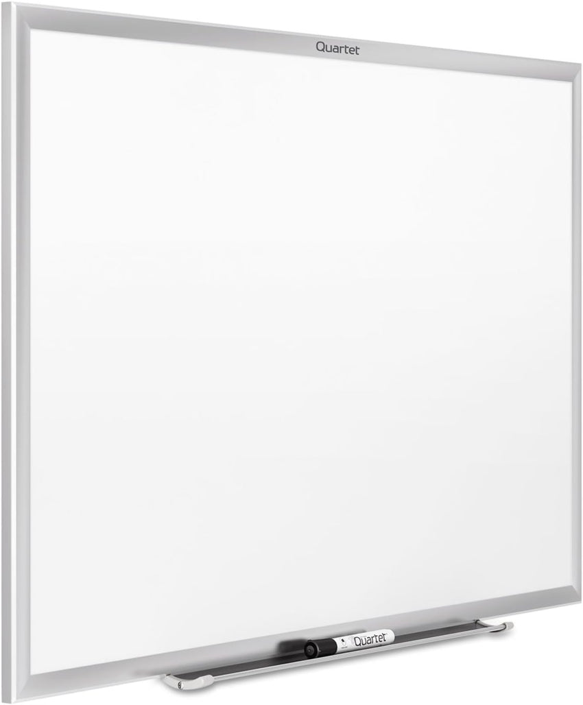 Quartet Classic Nano - Clean Magnetic Dry - Erase Board Aluminum Frame - 96"W x 48"H (SM538) - SchoolOutlet