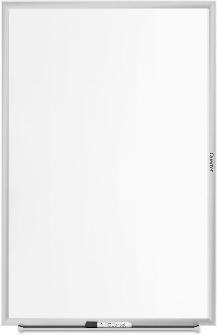Quartet Classic Nano - Clean Magnetic Dry - Erase Board Aluminum Frame - 96"W x 48"H (SM538) - SchoolOutlet