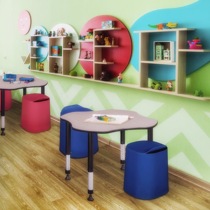 Regency Dott Plastic Stackable Stool (Pack of 2) - SchoolOutlet