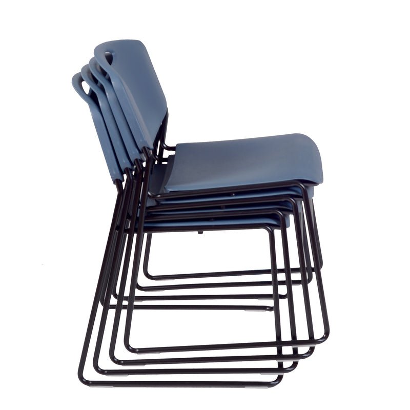 Regency Zeng Ultra Compact Metal Frame Armless Stackable Chair (Pack of 4) - SchoolOutlet