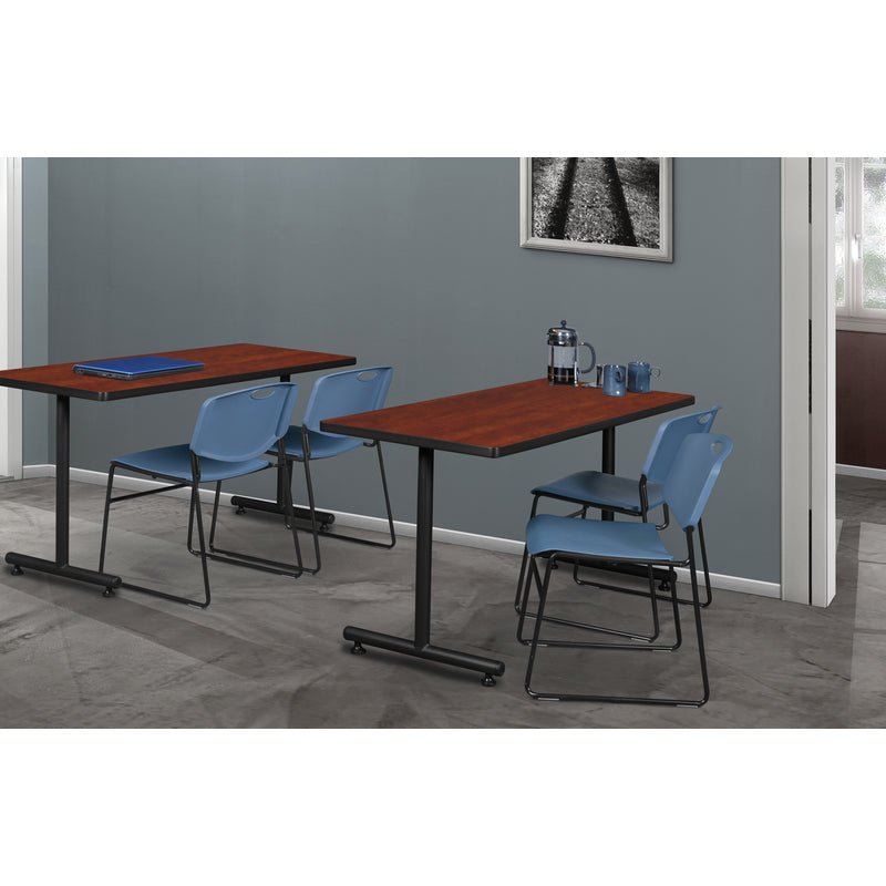 Regency Zeng Ultra Compact Metal Frame Armless Stackable Chair (Pack of 4) - SchoolOutlet
