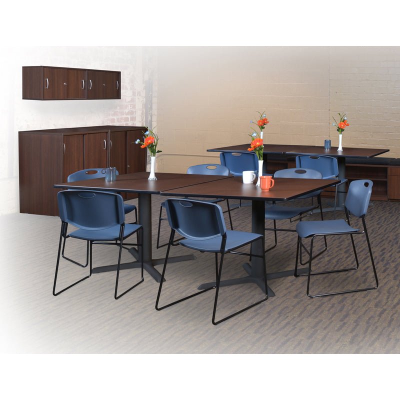 Regency Zeng Ultra Compact Metal Frame Armless Stackable Chair (Pack of 50) - SchoolOutlet