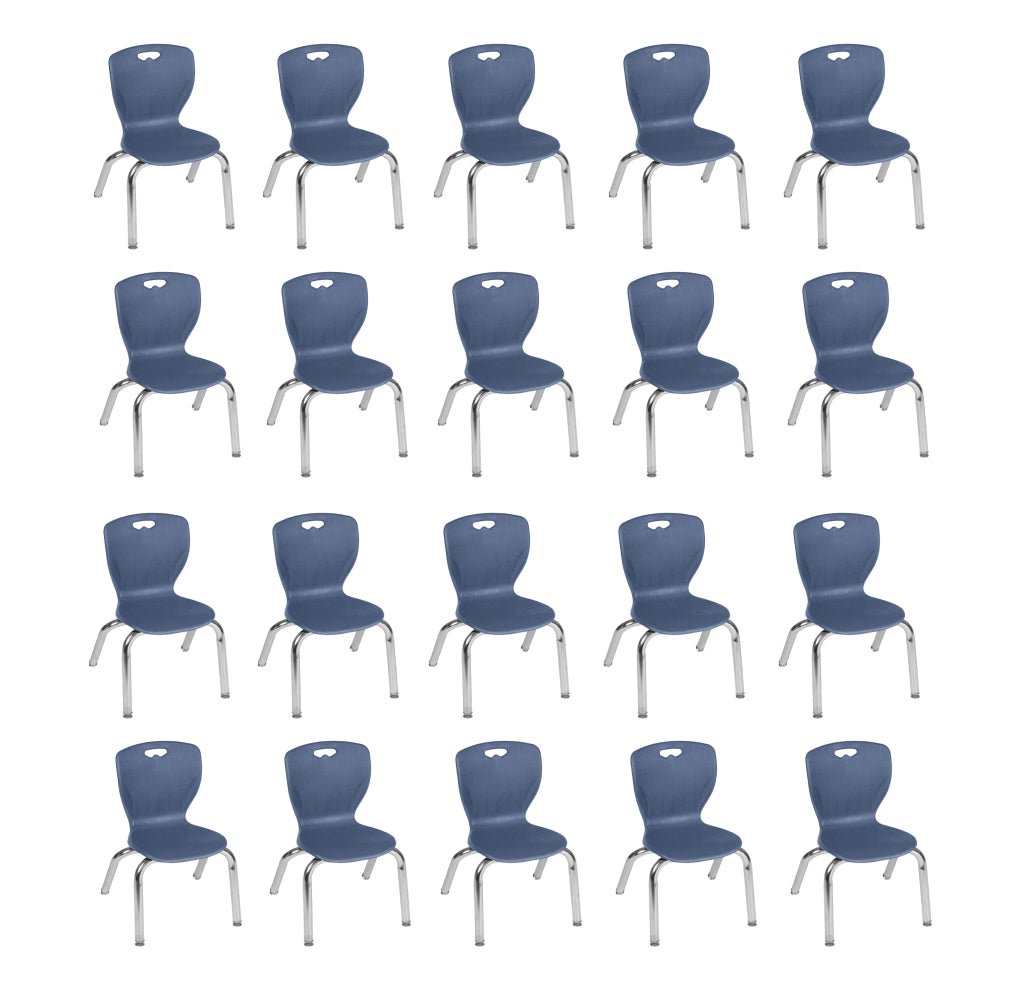 Regency Andy School Stack Chair 12" Seat Height for Preschool to Kindergarten Age Students - SchoolOutlet