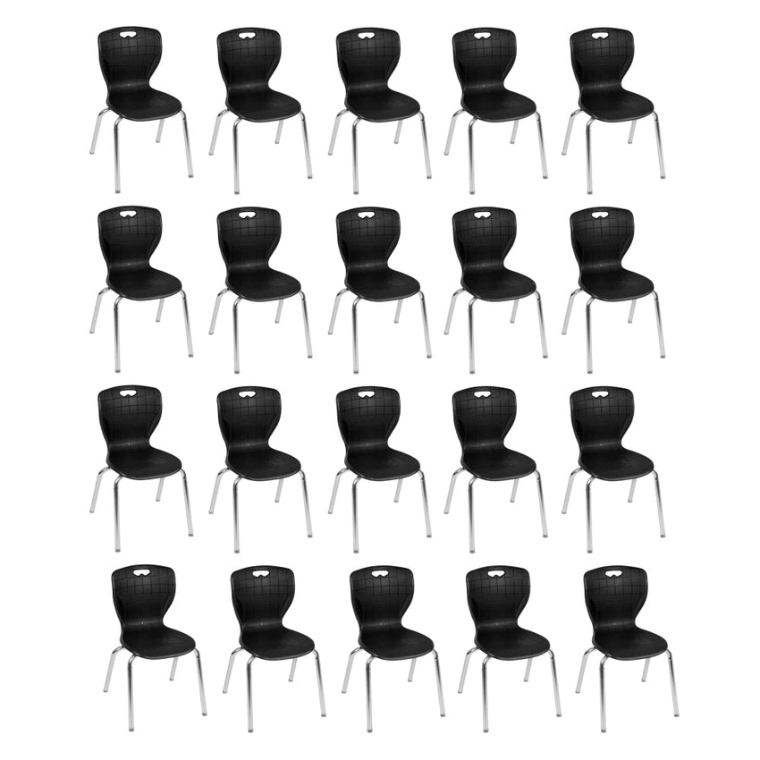 Regency Andy School Stack Chair 18" Seat Height for 5th Grade - Adult Students - SchoolOutlet