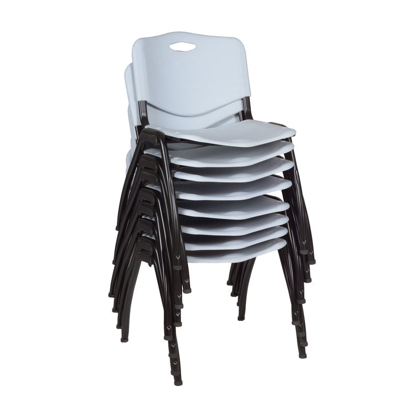 Regency M Lightweight Stackable Sturdy Breakroom Chair (Pack of 8) - SchoolOutlet