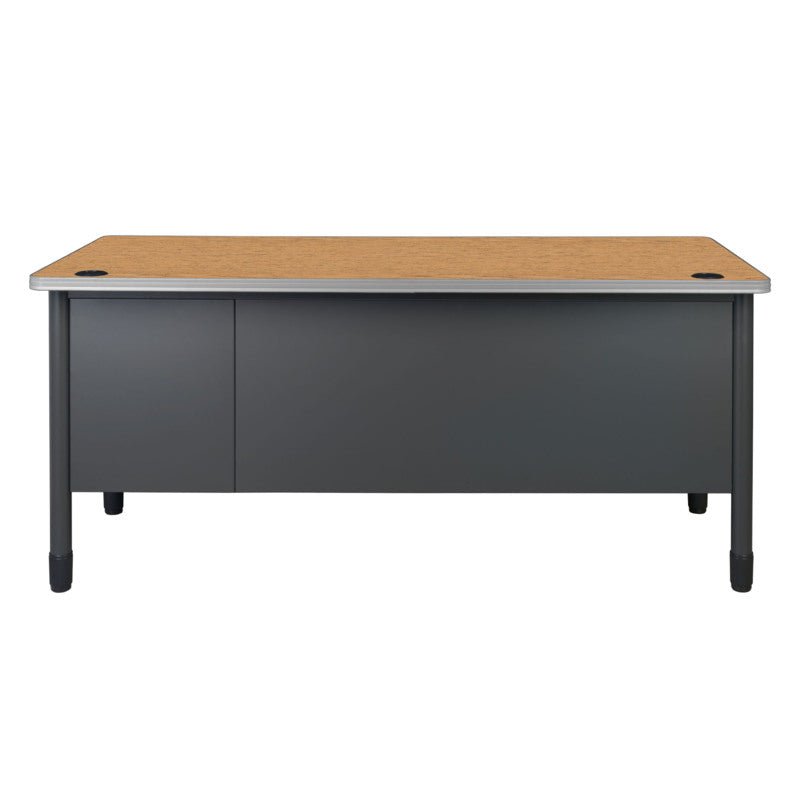 Regency Mesa Steel Single Pedestal Teacher's Office Desk with Center Drawer 60" x 30" (66366SPCDMO) - SchoolOutlet