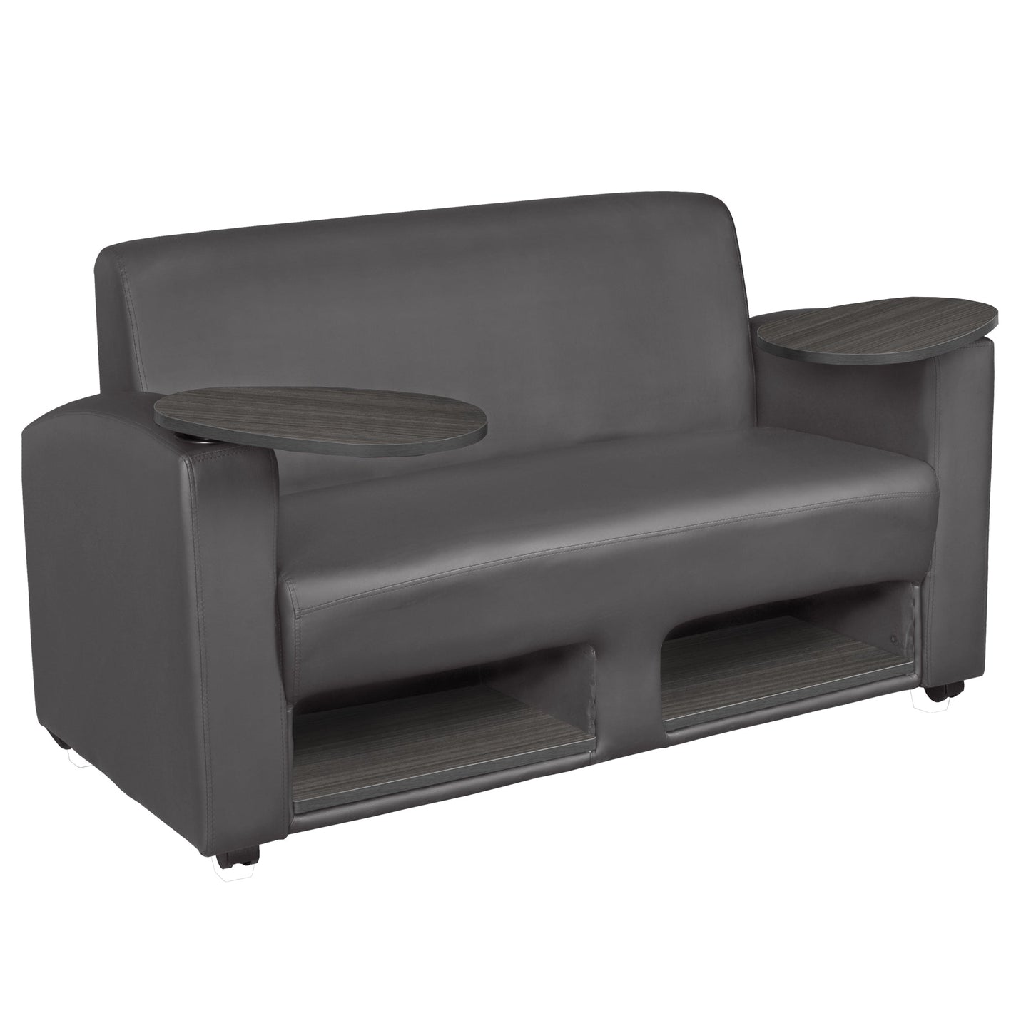 Regency Supernova Tablet Arm Loveseat w/ Storage - SchoolOutlet