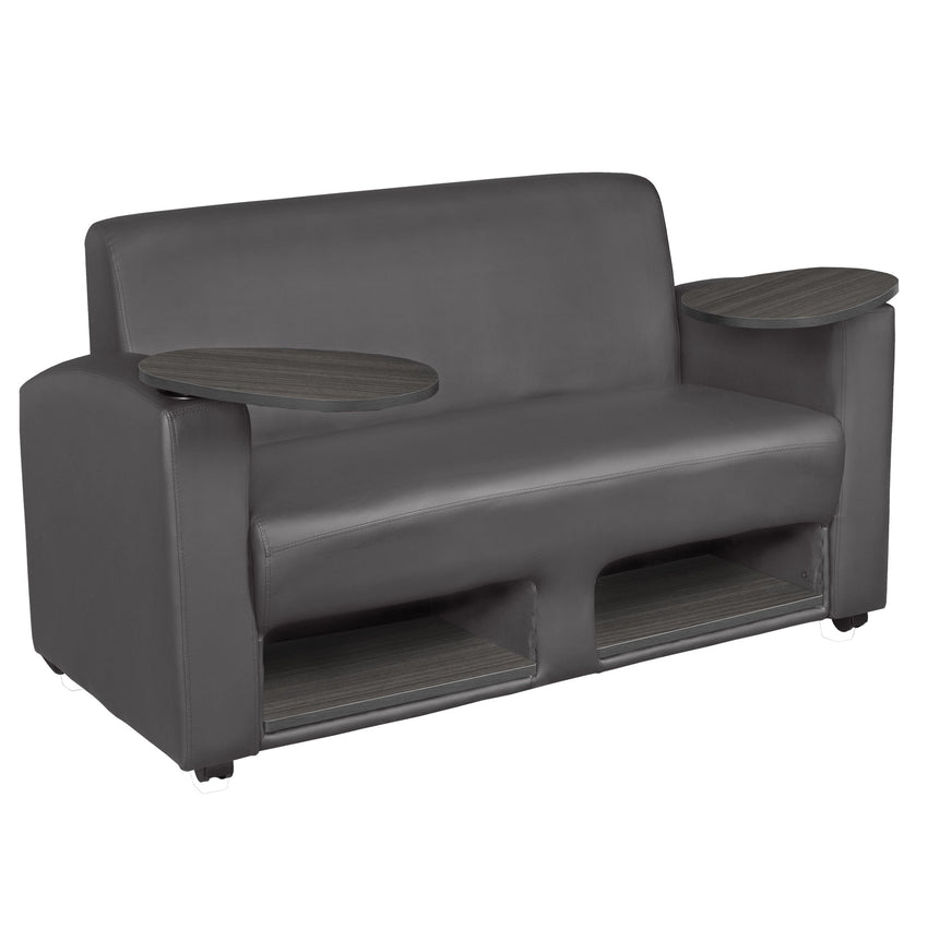 Regency Supernova Tablet Arm Loveseat w/ Storage - SchoolOutlet