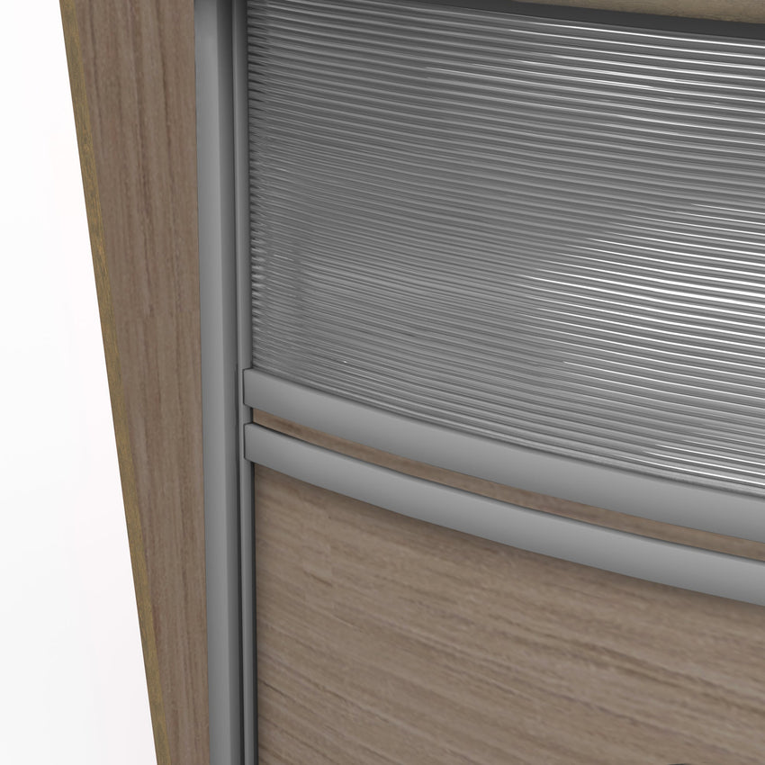 Regency Marque Plexi Double - Unit Reception Curved Desk Workstation 124.25"W x 49"D - SchoolOutlet