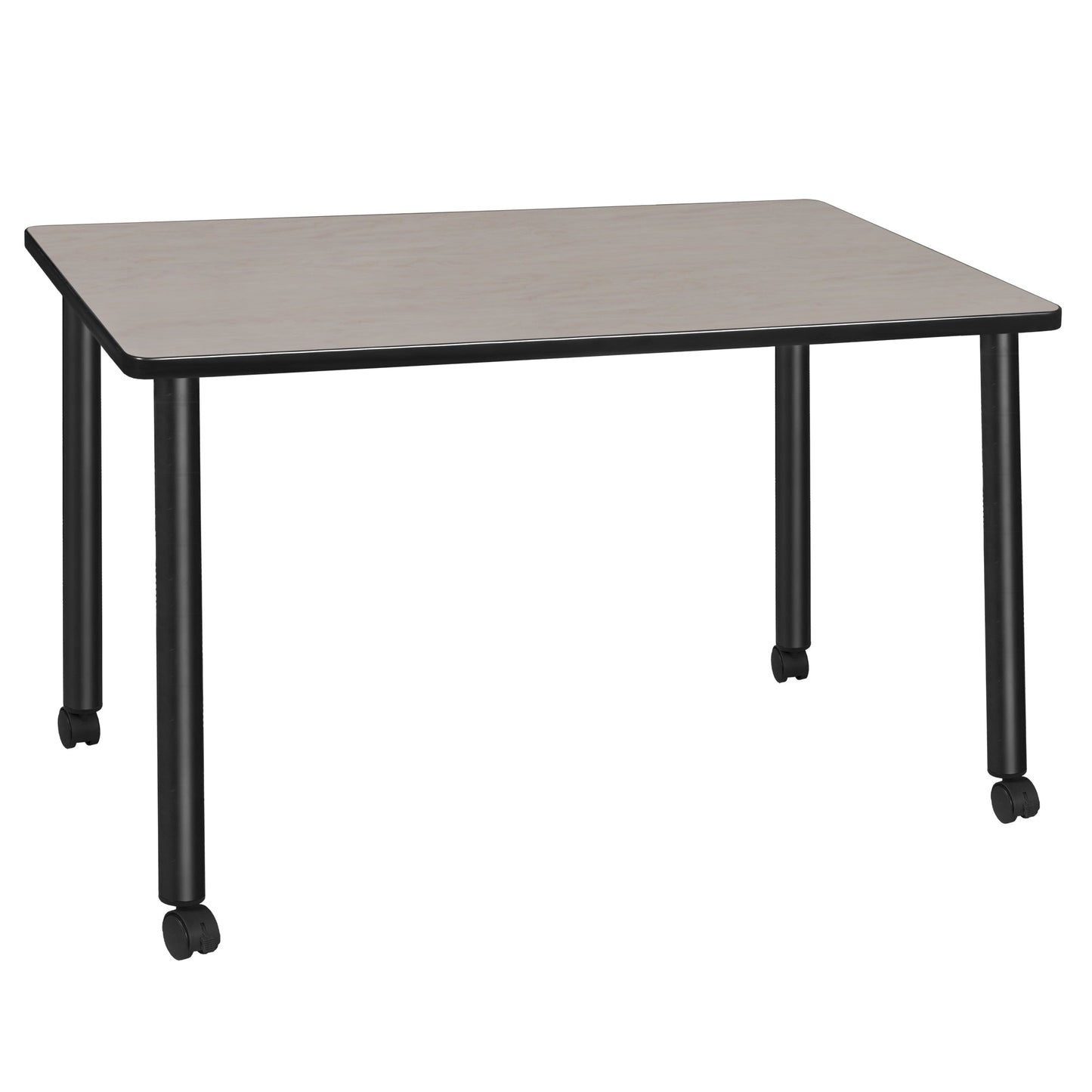 Regency Kee Mobile Desk Black Legs Versatile 66"W x 24"D x 29"H (REG - MDCL6624) - SchoolOutlet