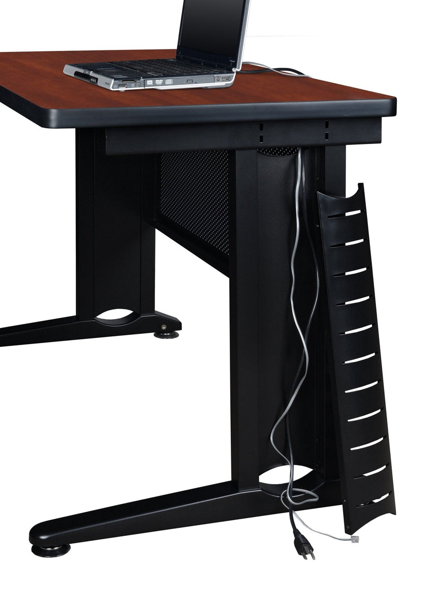 Regency Fusion 60" x 24" Teachers Desk with Single Pedestal Drawer Unit - SchoolOutlet