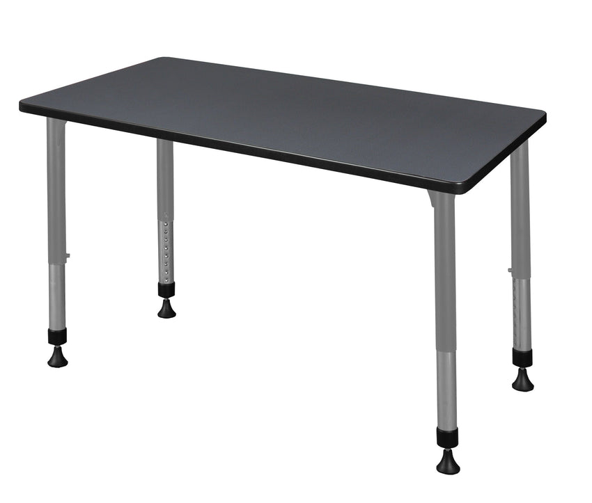 Regency Kee 42 x 24 in. Height Adjustable Mobile Classroom Activity Table - SchoolOutlet