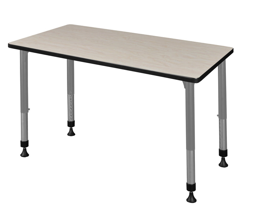 Regency Kee 42 x 24 in. Height Adjustable Mobile Classroom Activity Table - SchoolOutlet